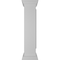 Ekena Millwork 10"W x 48"H Corner Newel Post with Panel, Flat Capital & Base Trim (Installation kit included) NWL10X48CPF0B0 - alternate 5